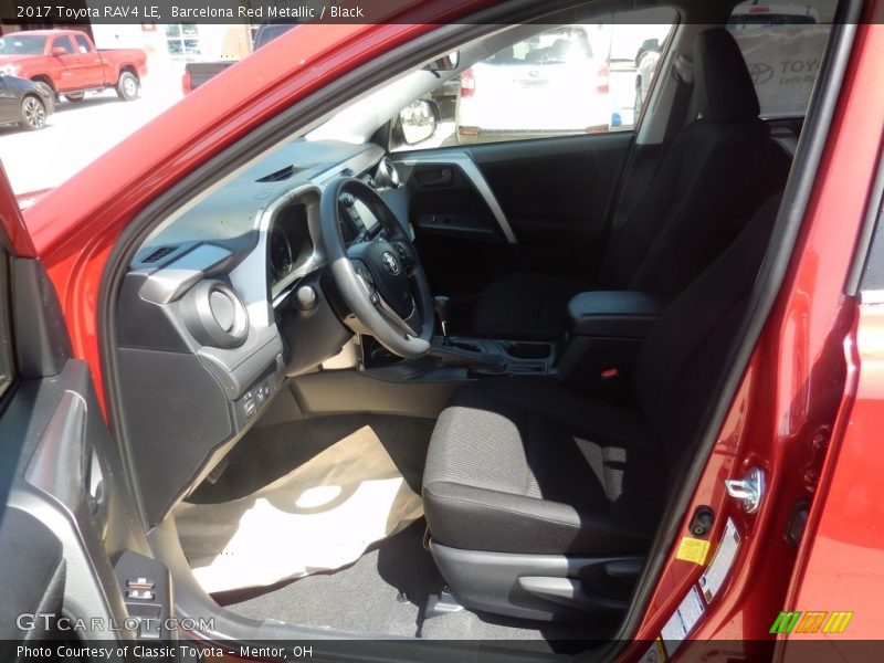 Barcelona Red Metallic / Black 2017 Toyota RAV4 LE