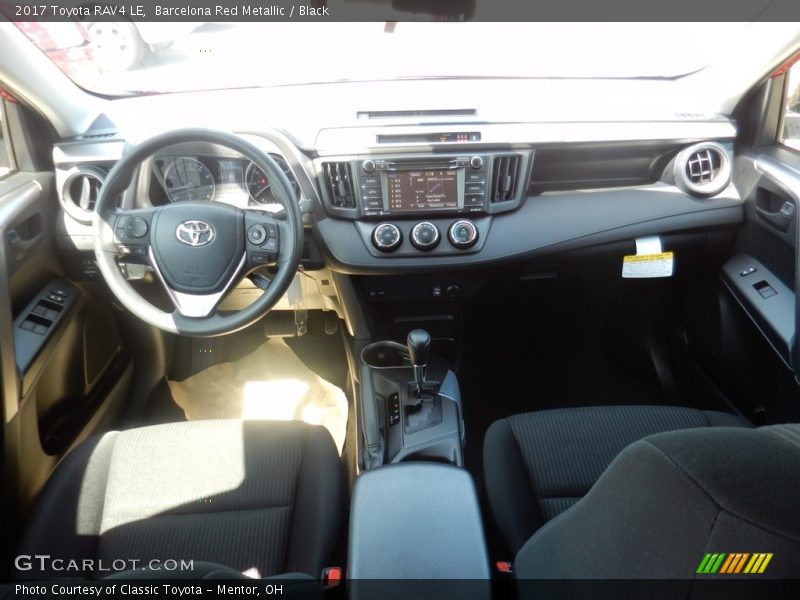 Barcelona Red Metallic / Black 2017 Toyota RAV4 LE
