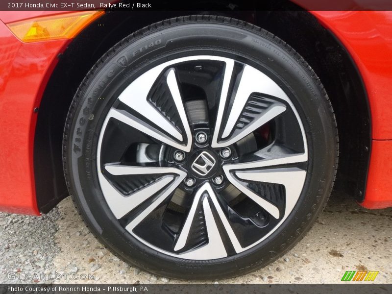 Rallye Red / Black 2017 Honda Civic EX-T Sedan