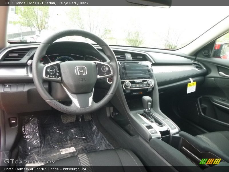 Rallye Red / Black 2017 Honda Civic EX-T Sedan