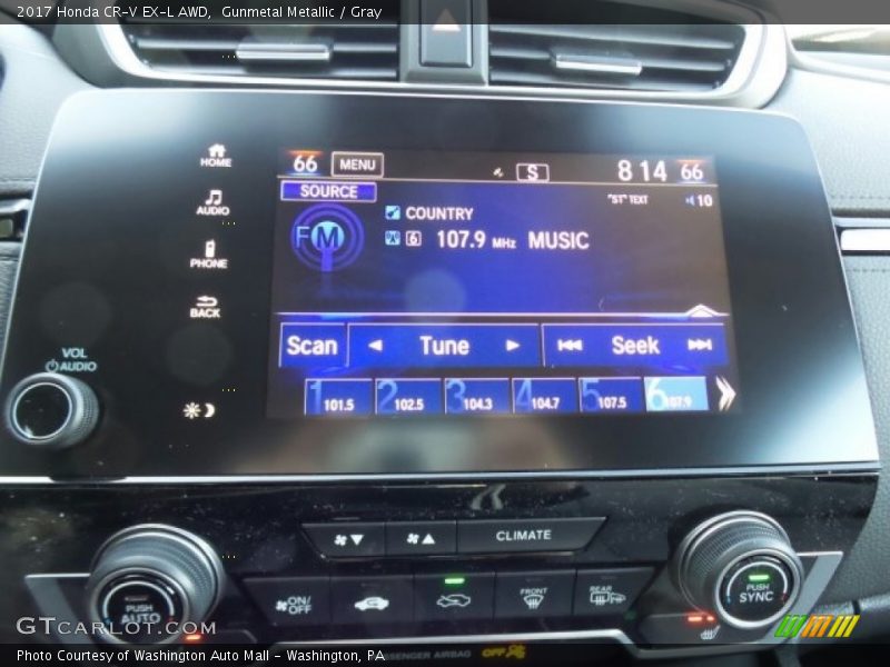 Gunmetal Metallic / Gray 2017 Honda CR-V EX-L AWD
