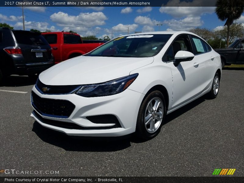 Summit White / Dark Atmosphere/Medium Atmosphere 2017 Chevrolet Cruze LT