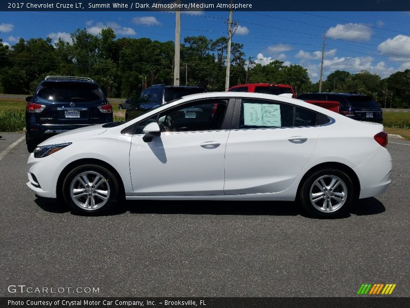 Summit White / Dark Atmosphere/Medium Atmosphere 2017 Chevrolet Cruze LT