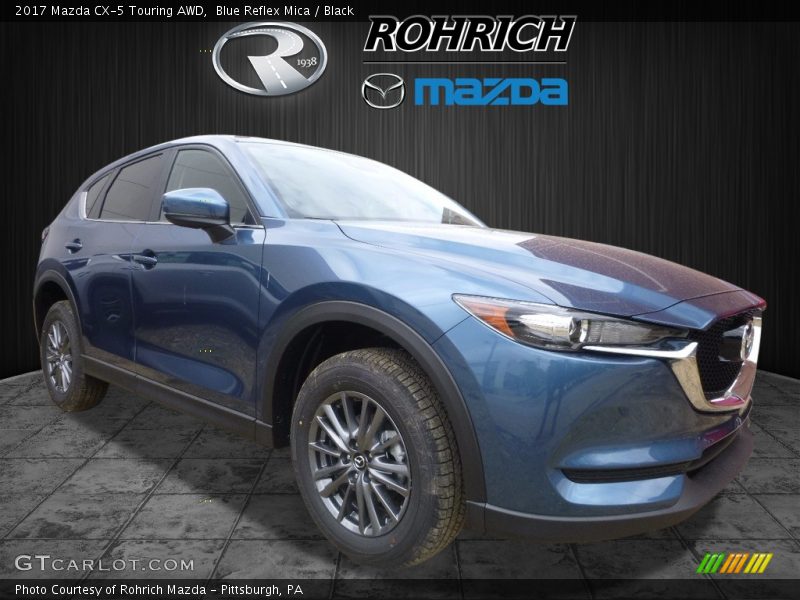 Blue Reflex Mica / Black 2017 Mazda CX-5 Touring AWD