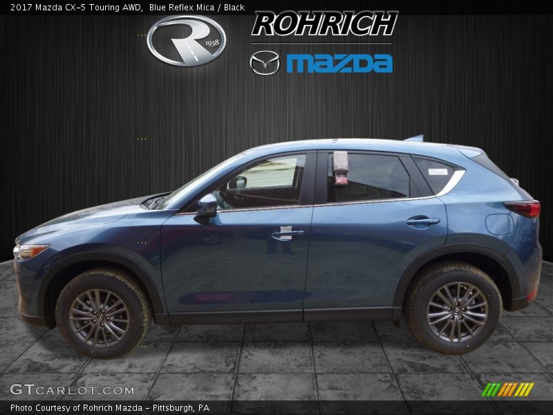 Blue Reflex Mica / Black 2017 Mazda CX-5 Touring AWD