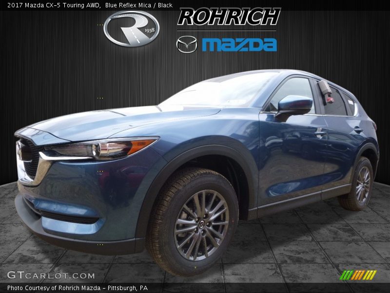 Blue Reflex Mica / Black 2017 Mazda CX-5 Touring AWD