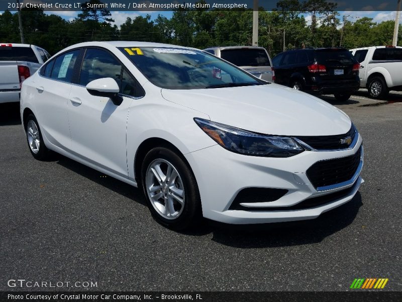 Summit White / Dark Atmosphere/Medium Atmosphere 2017 Chevrolet Cruze LT