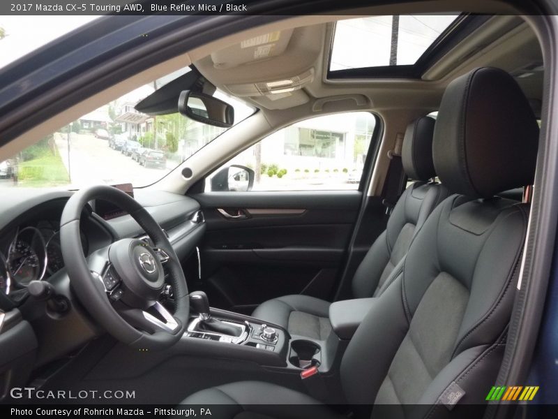 Blue Reflex Mica / Black 2017 Mazda CX-5 Touring AWD