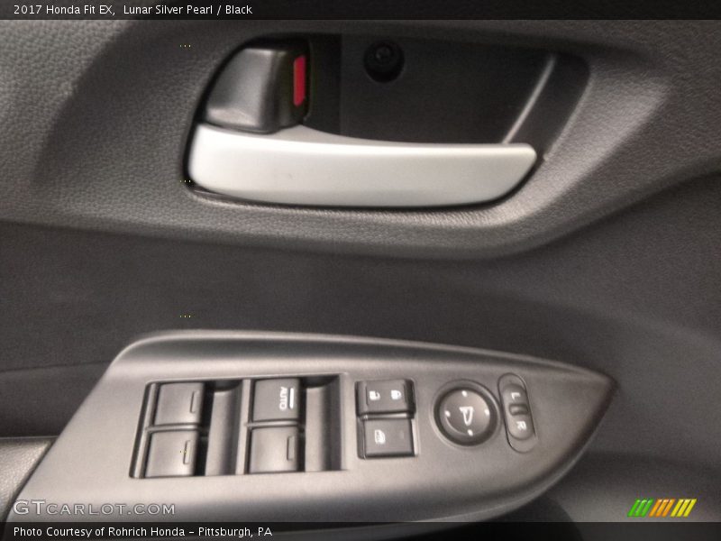 Lunar Silver Pearl / Black 2017 Honda Fit EX