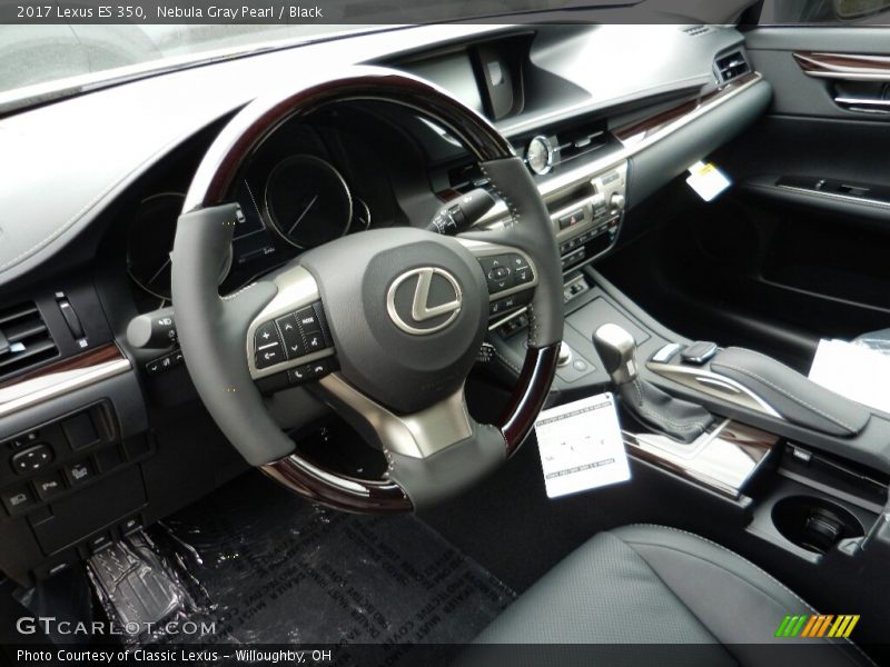 Nebula Gray Pearl / Black 2017 Lexus ES 350