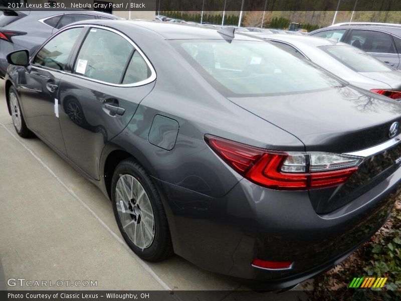 Nebula Gray Pearl / Black 2017 Lexus ES 350