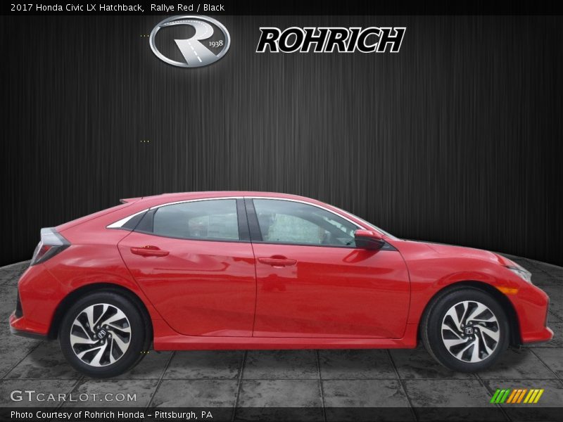 Rallye Red / Black 2017 Honda Civic LX Hatchback