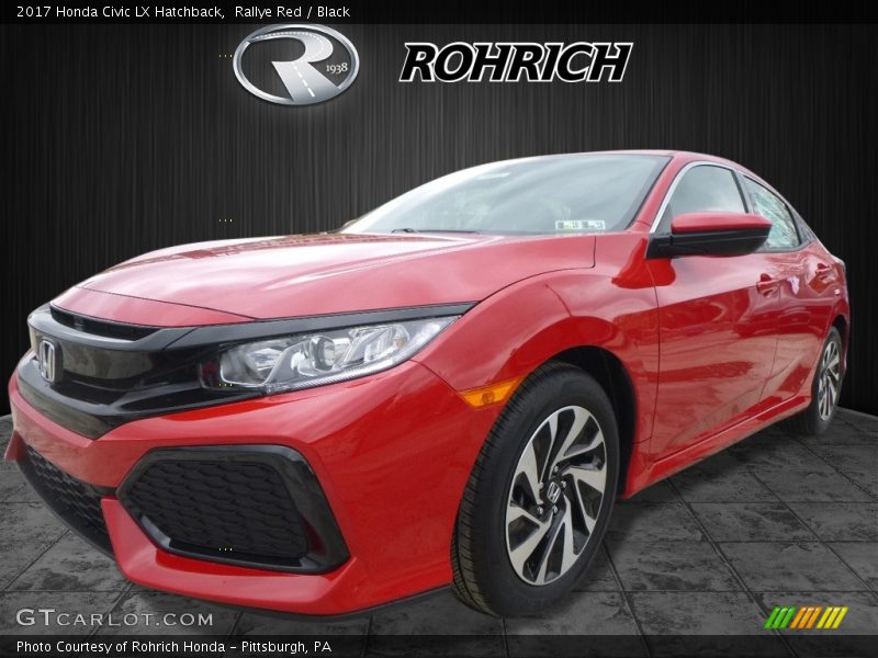 Rallye Red / Black 2017 Honda Civic LX Hatchback