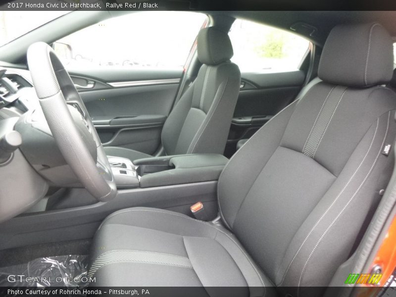 Rallye Red / Black 2017 Honda Civic LX Hatchback