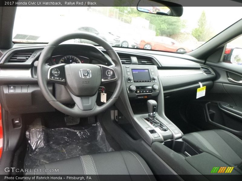 Rallye Red / Black 2017 Honda Civic LX Hatchback