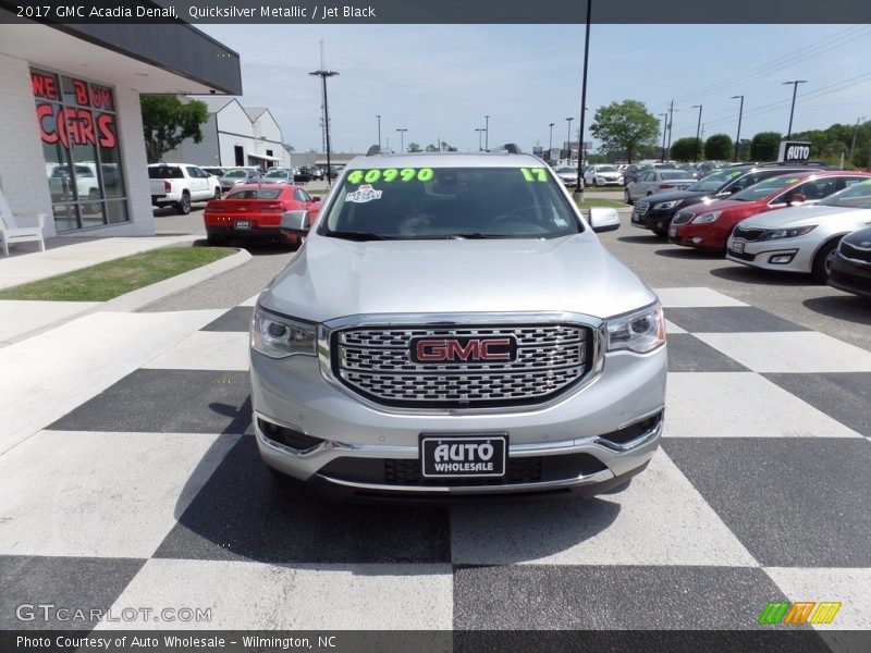 Quicksilver Metallic / Jet Black 2017 GMC Acadia Denali