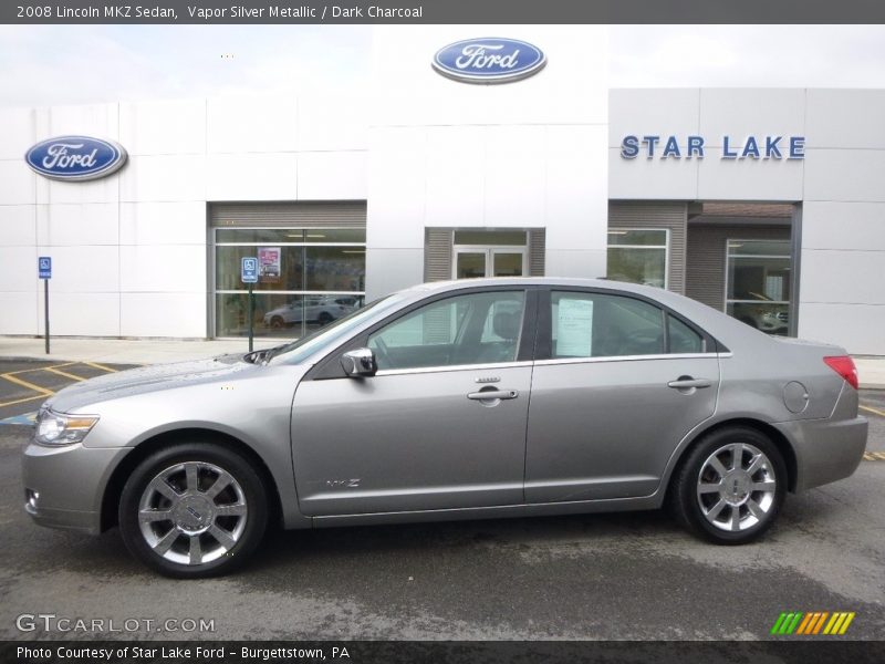 Vapor Silver Metallic / Dark Charcoal 2008 Lincoln MKZ Sedan