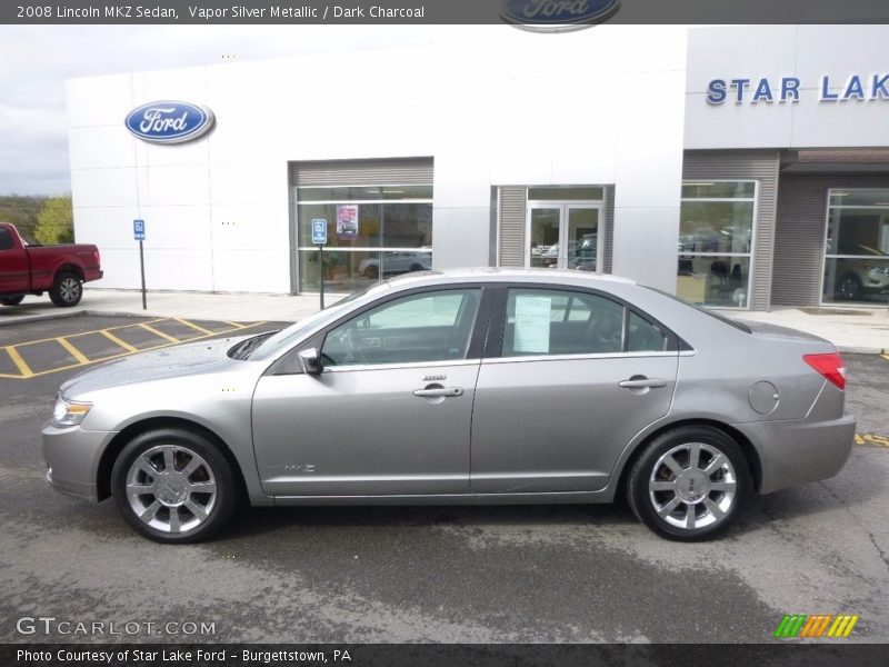 Vapor Silver Metallic / Dark Charcoal 2008 Lincoln MKZ Sedan