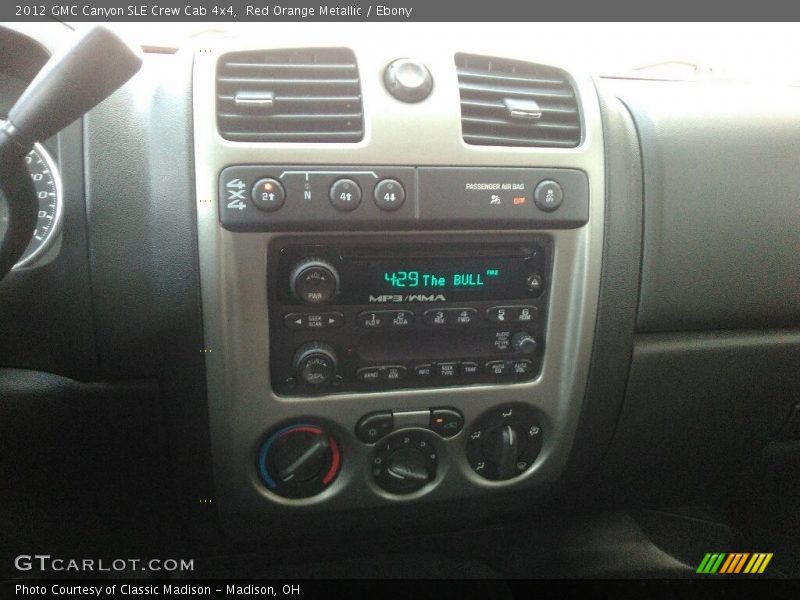 Red Orange Metallic / Ebony 2012 GMC Canyon SLE Crew Cab 4x4