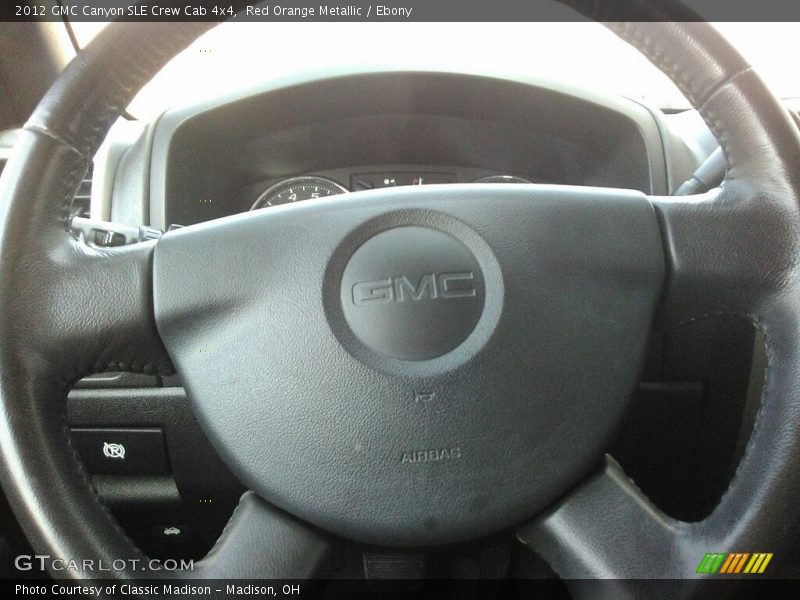 Red Orange Metallic / Ebony 2012 GMC Canyon SLE Crew Cab 4x4