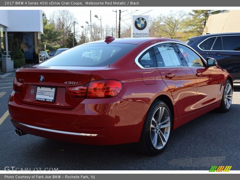 Melbourne Red Metallic / Black 2017 BMW 4 Series 430i xDrive Gran Coupe