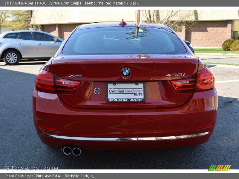 Melbourne Red Metallic / Black 2017 BMW 4 Series 430i xDrive Gran Coupe