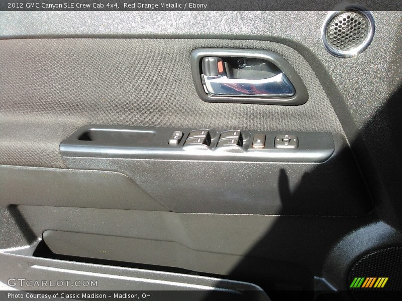 Red Orange Metallic / Ebony 2012 GMC Canyon SLE Crew Cab 4x4
