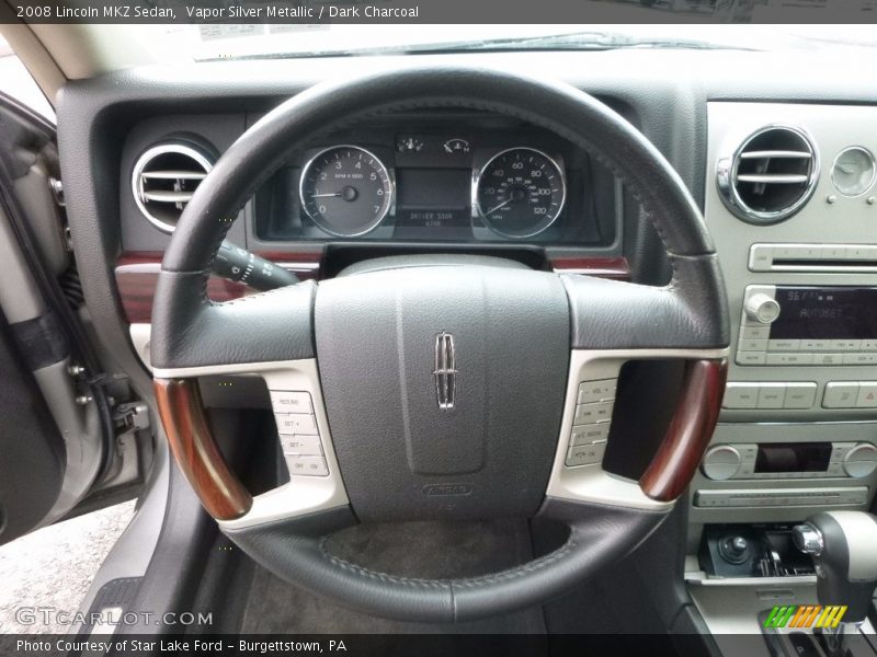 Vapor Silver Metallic / Dark Charcoal 2008 Lincoln MKZ Sedan