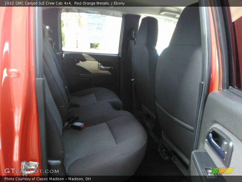 Red Orange Metallic / Ebony 2012 GMC Canyon SLE Crew Cab 4x4