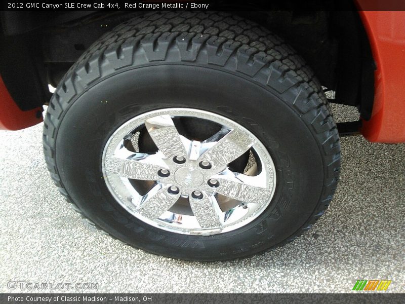 Red Orange Metallic / Ebony 2012 GMC Canyon SLE Crew Cab 4x4