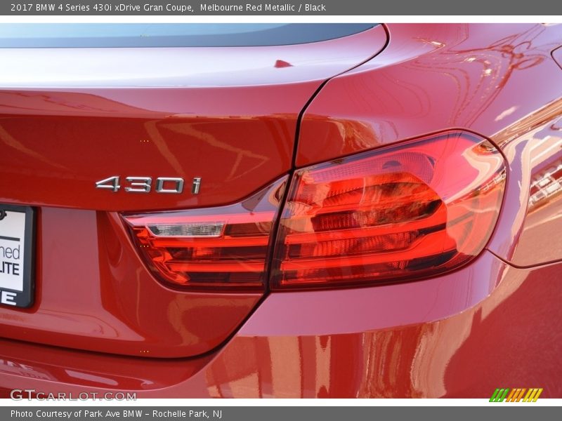 Melbourne Red Metallic / Black 2017 BMW 4 Series 430i xDrive Gran Coupe