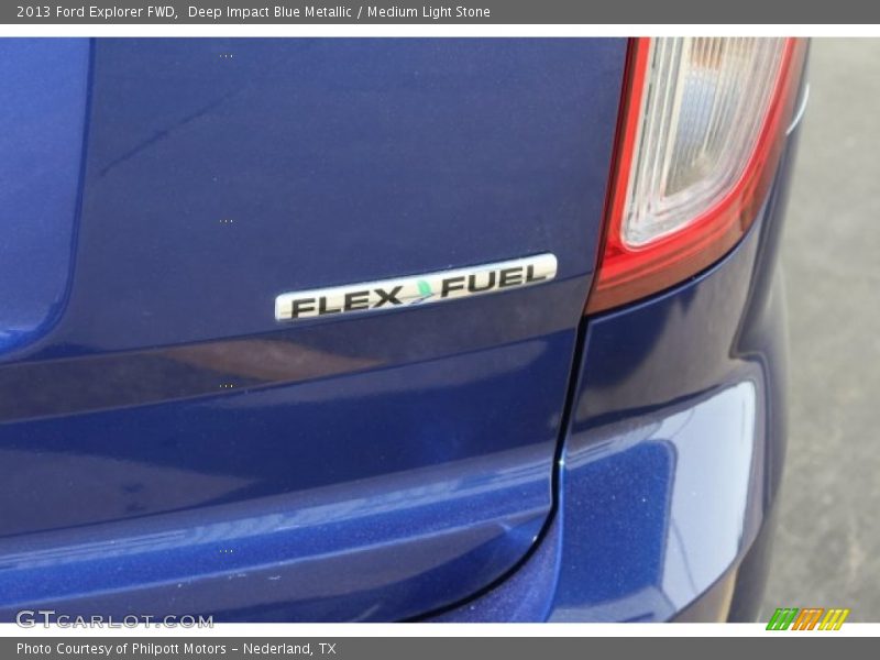 Deep Impact Blue Metallic / Medium Light Stone 2013 Ford Explorer FWD