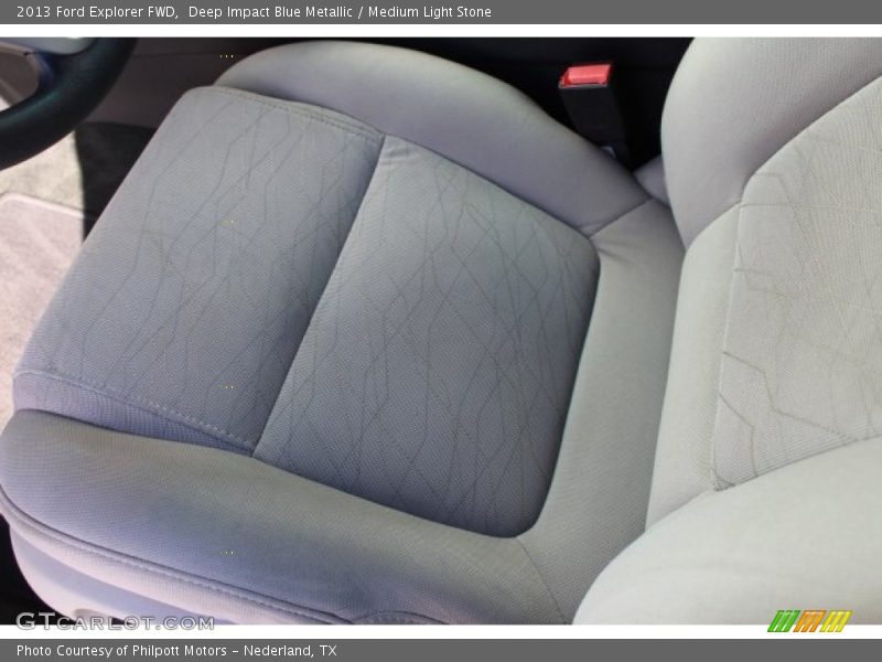 Deep Impact Blue Metallic / Medium Light Stone 2013 Ford Explorer FWD