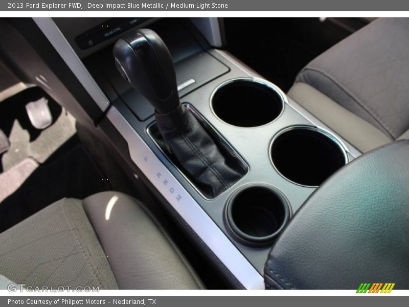 Deep Impact Blue Metallic / Medium Light Stone 2013 Ford Explorer FWD