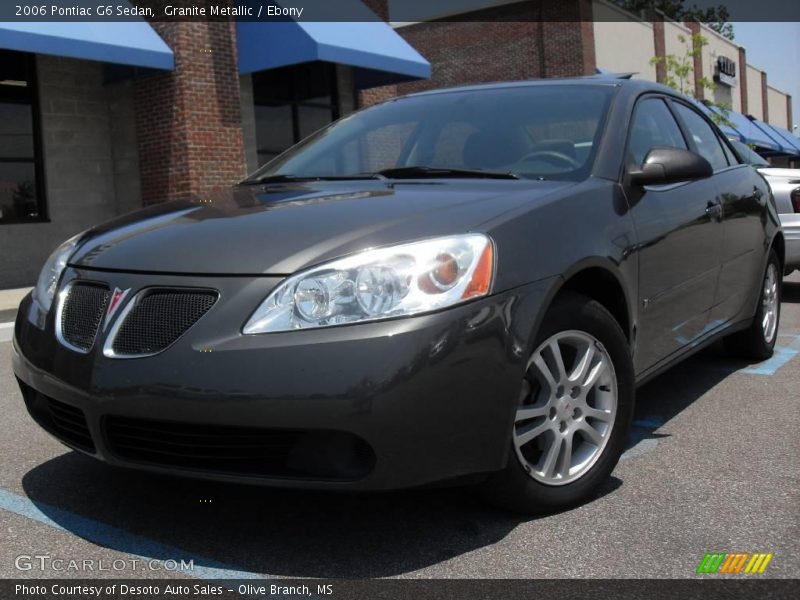Granite Metallic / Ebony 2006 Pontiac G6 Sedan