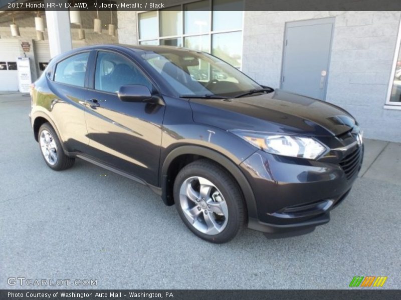 Mulberry Metallic / Black 2017 Honda HR-V LX AWD