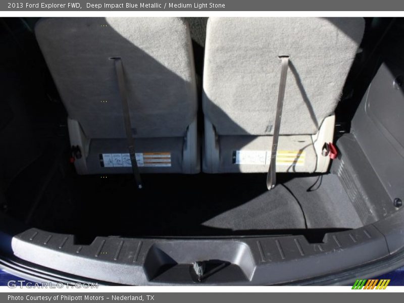 Deep Impact Blue Metallic / Medium Light Stone 2013 Ford Explorer FWD