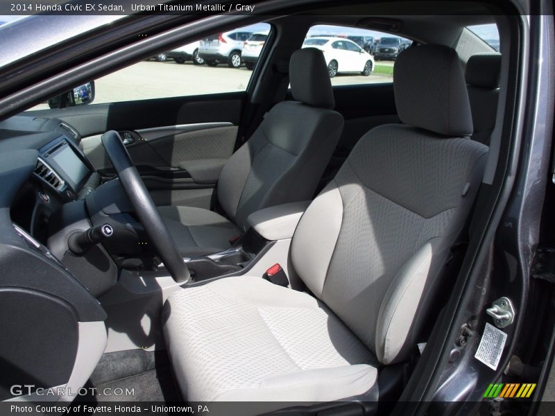 Urban Titanium Metallic / Gray 2014 Honda Civic EX Sedan