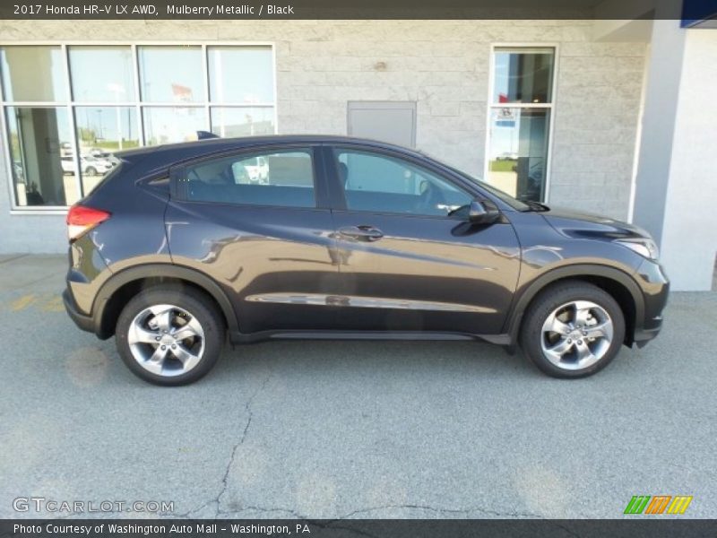Mulberry Metallic / Black 2017 Honda HR-V LX AWD