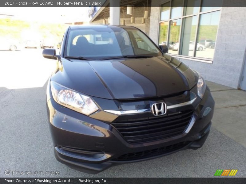 Mulberry Metallic / Black 2017 Honda HR-V LX AWD