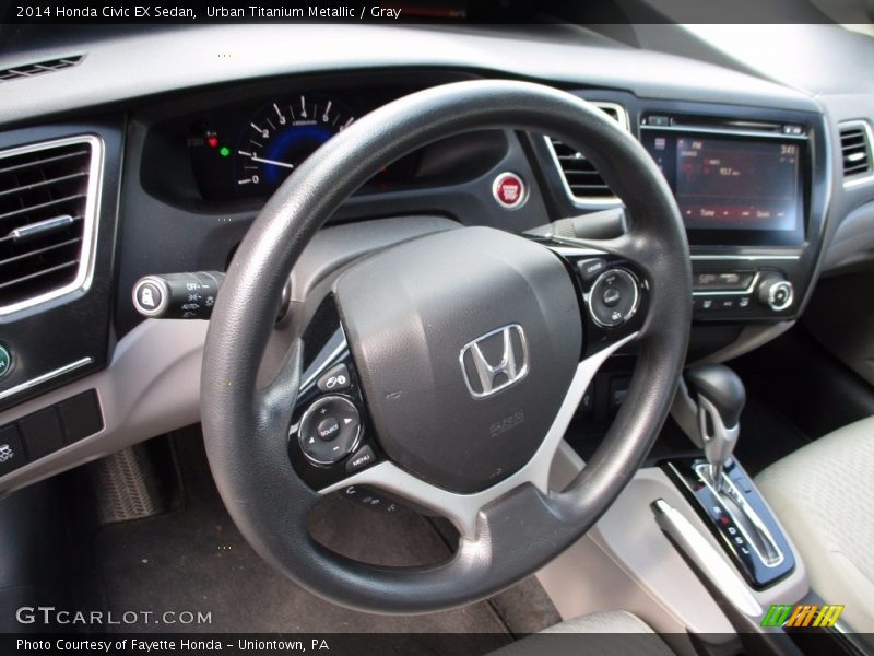 Urban Titanium Metallic / Gray 2014 Honda Civic EX Sedan