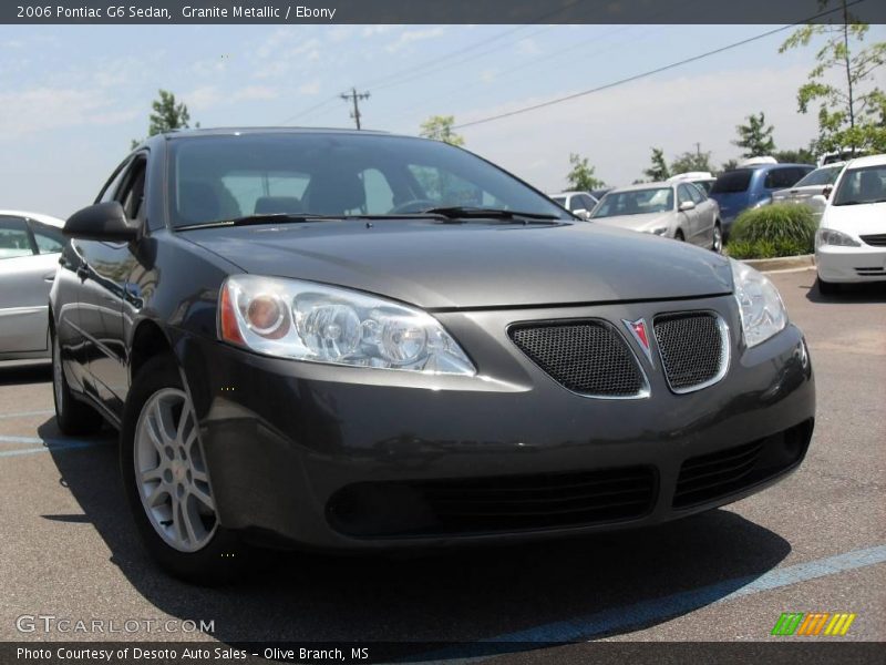 Granite Metallic / Ebony 2006 Pontiac G6 Sedan