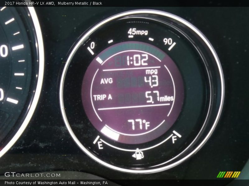 Mulberry Metallic / Black 2017 Honda HR-V LX AWD