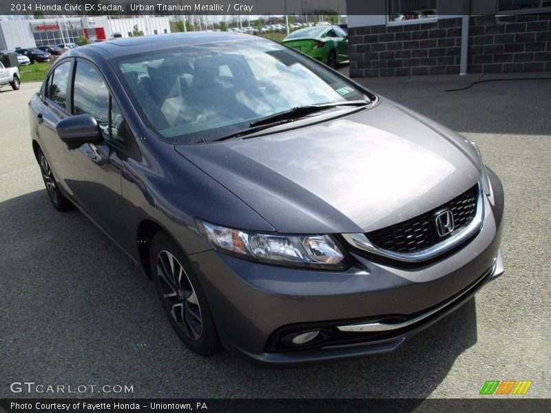 Urban Titanium Metallic / Gray 2014 Honda Civic EX Sedan