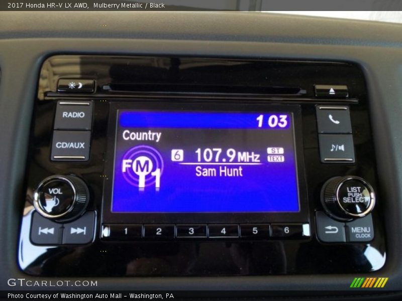 Mulberry Metallic / Black 2017 Honda HR-V LX AWD