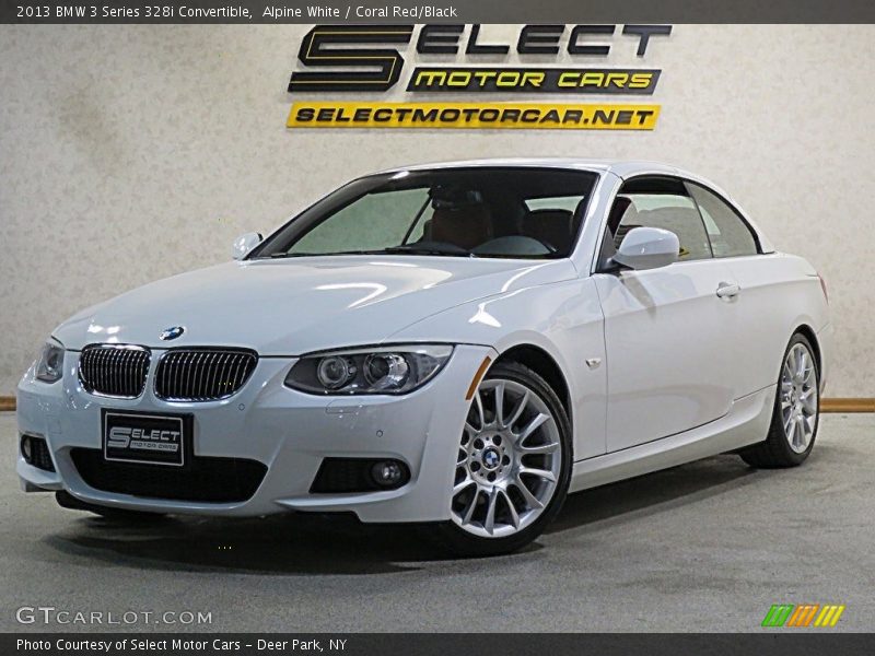 Alpine White / Coral Red/Black 2013 BMW 3 Series 328i Convertible