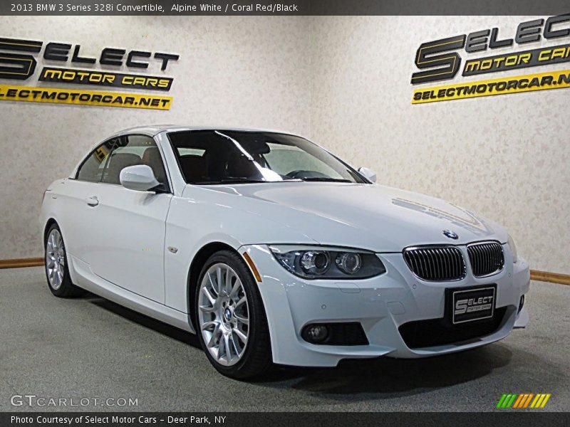 Alpine White / Coral Red/Black 2013 BMW 3 Series 328i Convertible