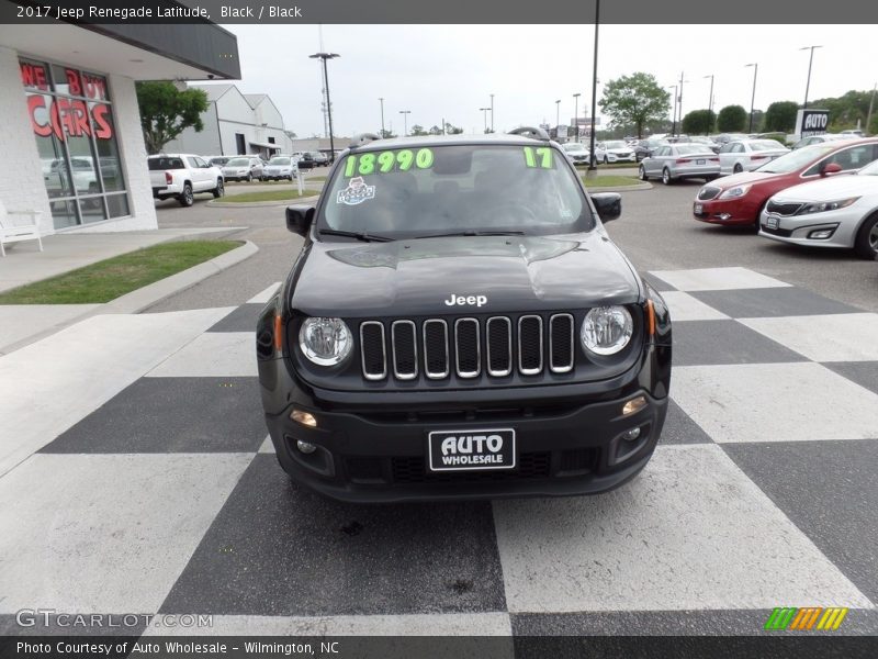 Black / Black 2017 Jeep Renegade Latitude
