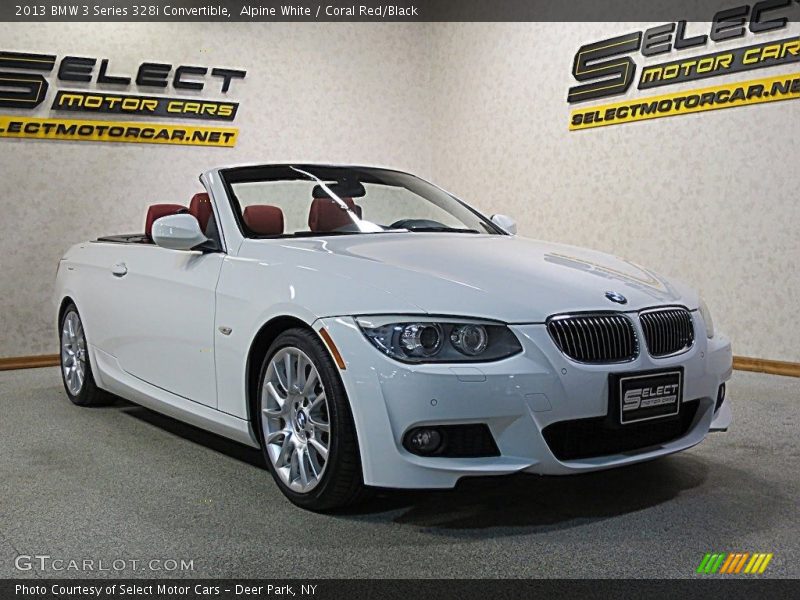 Alpine White / Coral Red/Black 2013 BMW 3 Series 328i Convertible
