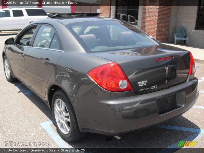 Granite Metallic / Ebony 2006 Pontiac G6 Sedan